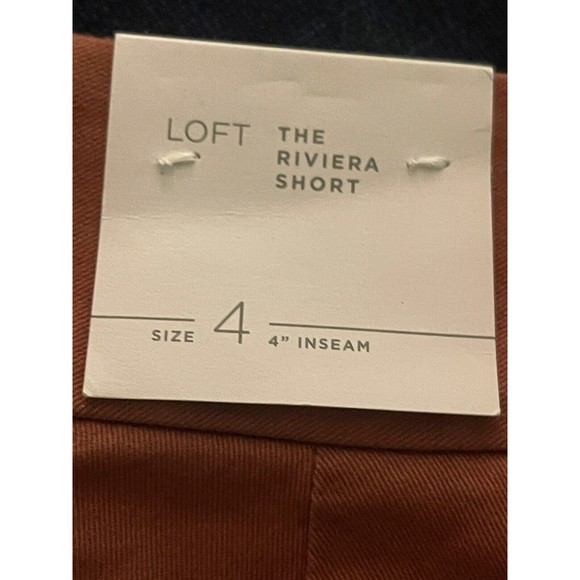 Loft Womens Shorts Size 4 The Riviera 4" Inseam Mini Short Pockets Mid Rise - Picture 8 of 13